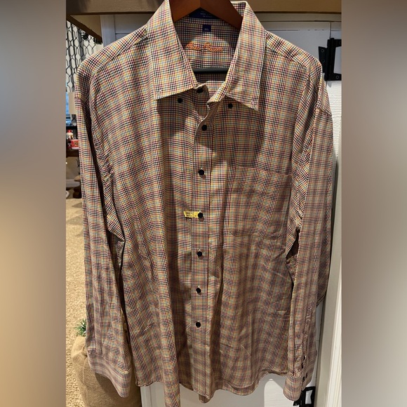 Alan Flusser 2XL button up long sleeve dress shirt size XXL - Picture 2 of 5